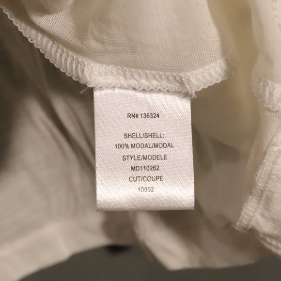 NWT Halston Heritage X Revolve Drapey Rolled Hem Tank in Ivory - Picture 10 of 10